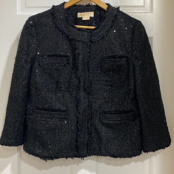 MICHAEL KORRS WOMENS BLACK JACKET & SKIRT SUIT - Picture 2 of 12